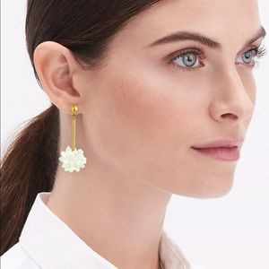 J. Crew Snowdrop Clear Krystal Statement Earrings